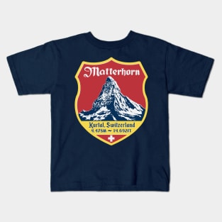 Third Man On The Matterhorn Kids T-Shirt